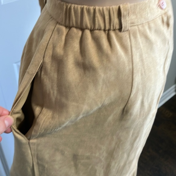 Vtg | Miss Alliage | Gold tone maxi skirt - Picture 3 of 7